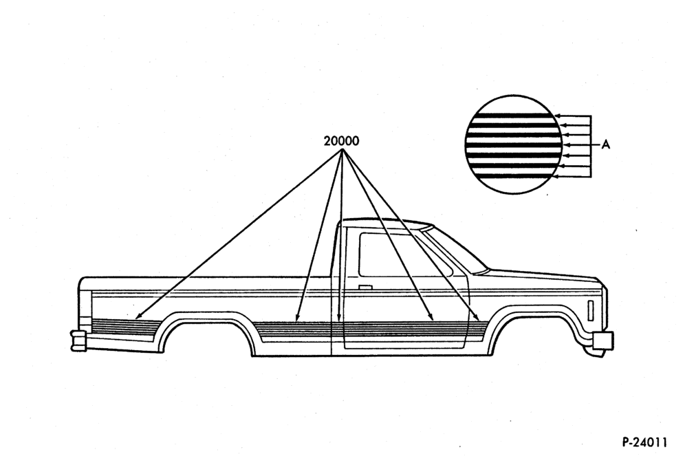 Схема REGULAR CAB - STRIPES - XLT