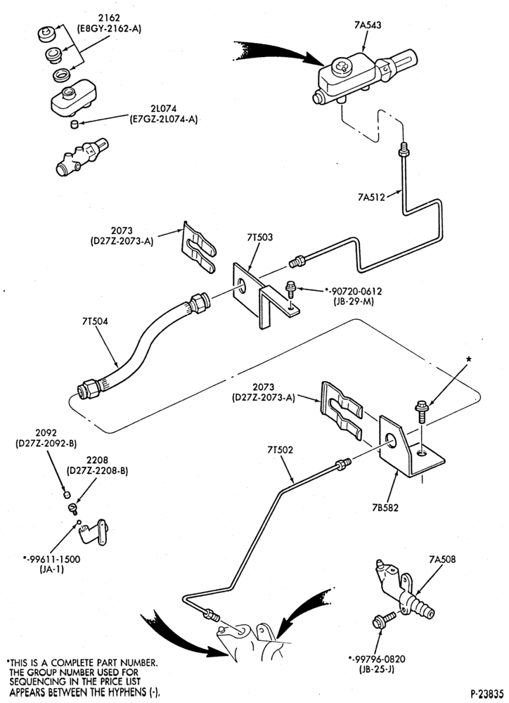 Схема EXTERNAL PARTS-Clutch and clutch pedal - hydraulic - M/T w/o turbo-All