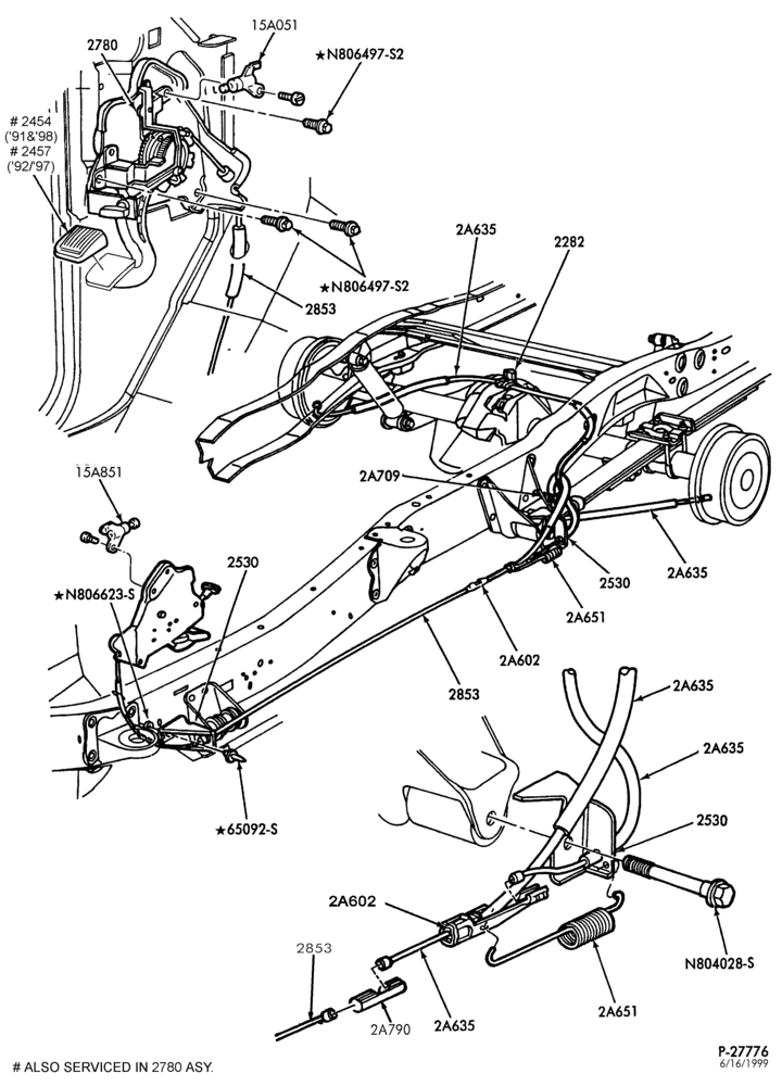 Схема BRAKES-Parking brake system - electric-R