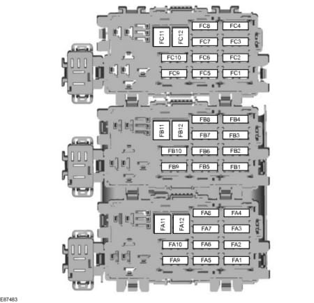 Задний блок предохранителей Ford Mondeo 2007–2014, седан и хэтчбек