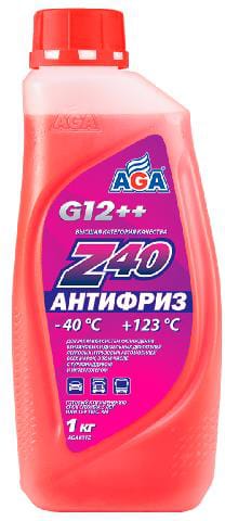 AGA AGA001Z Agaантифриз 1kg готовый к применению, красный, 40с