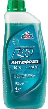 AGA AGA007L Антифриз aga l40, готовый к применению, сине зеленый, g 11, 1кг