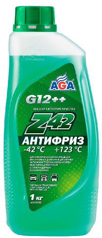 AGA AGA048Z Agaантифриз 1kg готовый к применению, зеленый, 42с