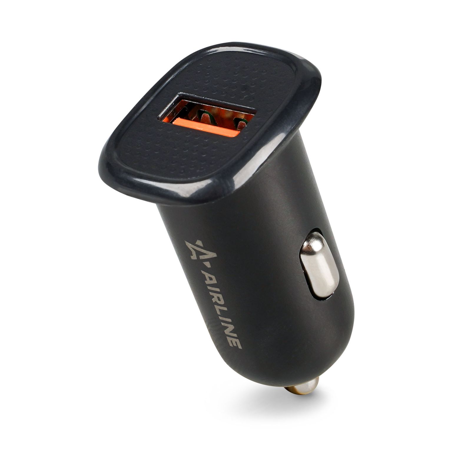 AIRLINE AEAK018 Адаптер автомобильный компактный 1xUSB QC 3.0, 12/24В (AEAK018)