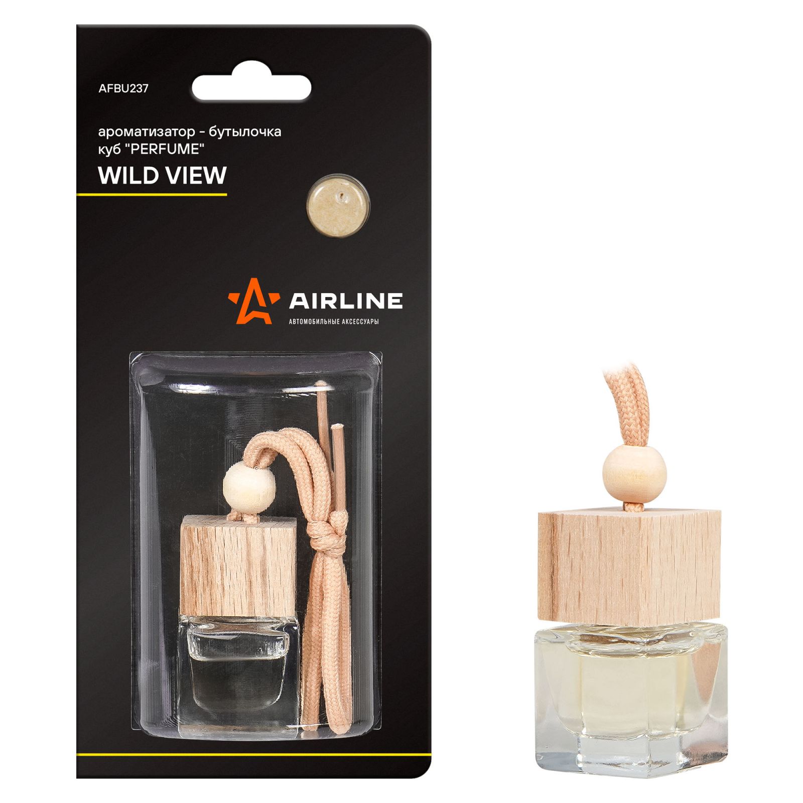 AIRLINE AFBU237 Ароматизатор-бутылочка куб Perfume  WILD VIEW (AFBU237)