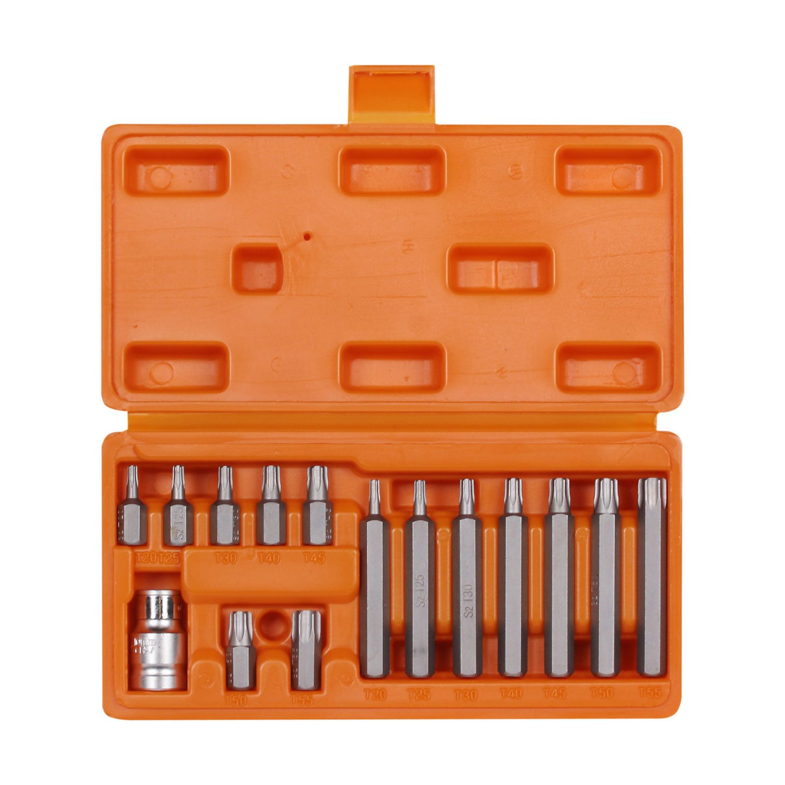 AIRLINE ATB21 Набор бит вставок TORX 3/8  30мм и 75мм с держателем бит 1/2  DR 15 пред.в кейсе