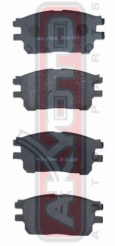 AKYOTO AKD1784 Колодки тормозные дисковые передние