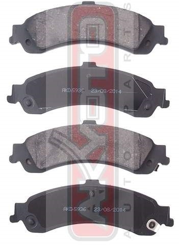 AKYOTO AKD5936 Колодки тормозные дисковые задние