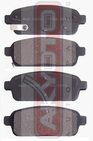 AKYOTO AKD18201 Колодки тормозные дисковые задние