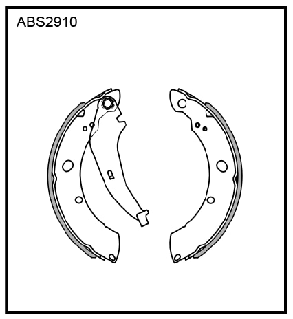 ALLIED NIPPON ABS2910 Колодки тормозные барабанные | зад |
