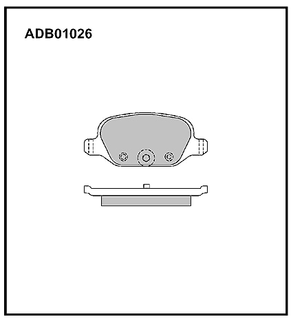 ALLIED NIPPON ADB01026 Колодки тормозные дисковые | зад |