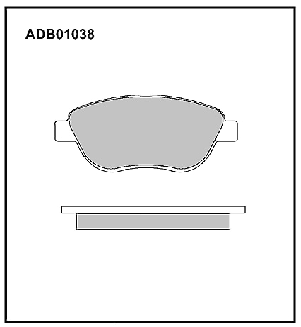 ALLIED NIPPON ADB01038 Колодки тормозные дисковые | перед |