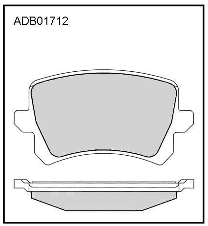 ALLIED NIPPON ADB01712 Колодки тормозные дисковые | зад |