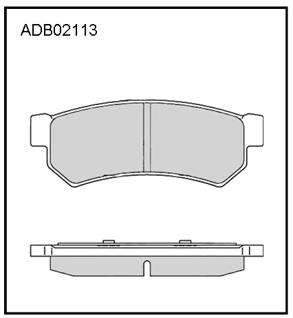 ALLIED NIPPON ADB02113 Колодки тормозные дисковые | зад |