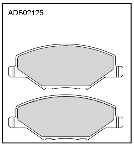 ALLIED NIPPON ADB02126 Колодки тормозные дисковые | перед |