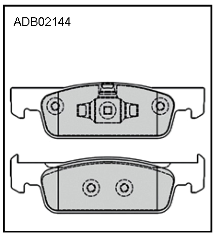 ALLIED NIPPON ADB02144 Колодки тормозные дисковые | перед |