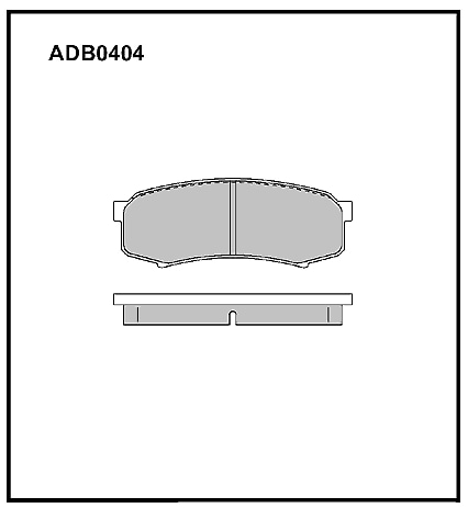 ALLIED NIPPON ADB0404 Колодки тормозные дисковые | зад |