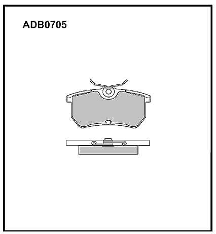 ALLIED NIPPON ADB0705 Колодки тормозные дисковые | зад |
