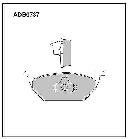 ALLIED NIPPON ADB0737 Колодки тормозные дисковые | перед |