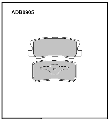 ALLIED NIPPON ADB0905 Колодки тормозные дисковые | зад |