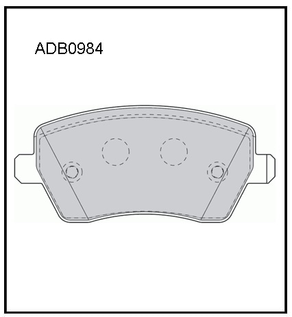 ALLIED NIPPON ADB0984 Колодки тормозные дисковые | перед |