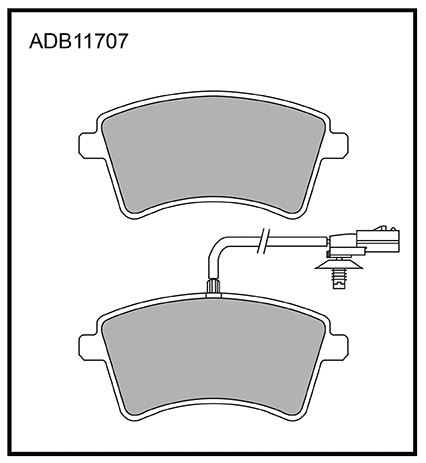 ALLIED NIPPON ADB11707 Колодки тормозные дисковые | перед |