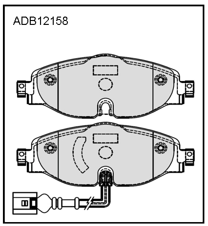 ALLIED NIPPON ADB12158 Колодки тормозные дисковые | перед |