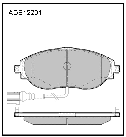 ALLIED NIPPON ADB12201 Колодки тормозные дисковые | перед |