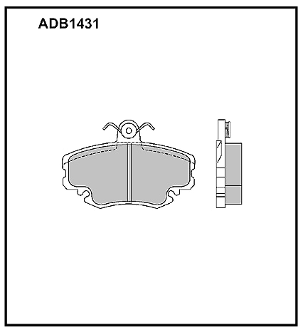 ALLIED NIPPON ADB1431 Колодки тормозные дисковые | перед |
