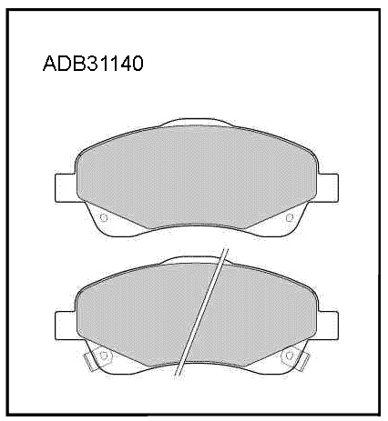 ALLIED NIPPON ADB31140 Колодки тормозные дисковые | перед |