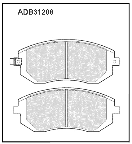 ALLIED NIPPON ADB31208 Колодки тормозные дисковые | перед |