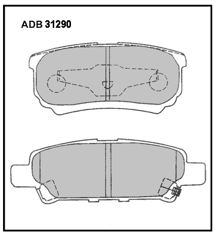 ALLIED NIPPON ADB31290 Колодки тормозные дисковые | зад |