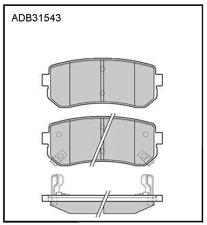 ALLIED NIPPON ADB31543 Колодки тормозные дисковые | зад |