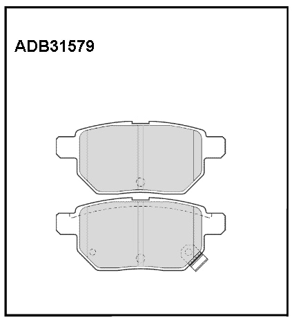 ALLIED NIPPON ADB31579 Колодки тормозные дисковые | зад |