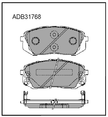 ALLIED NIPPON ADB31768 Колодки тормозные дисковые | перед |