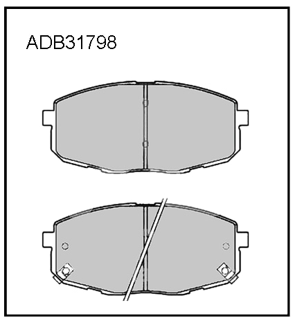 ALLIED NIPPON ADB31798 Колодки тормозные дисковые | перед |