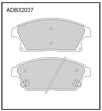 ALLIED NIPPON ADB32037 Колодки тормозные дисковые | перед |