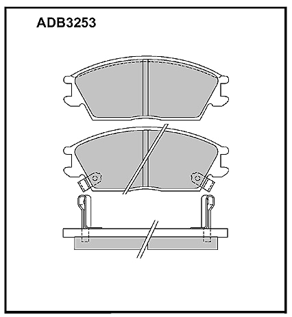 ALLIED NIPPON ADB3253 Колодки тормозные дисковые | перед |