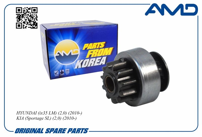 AMD AMDEL1415 Бендикс стартера HYUNDAI ix35 LM, 2,0, 2010-, KIA Sportage SL, 2,0, 2010- AMDEL1415