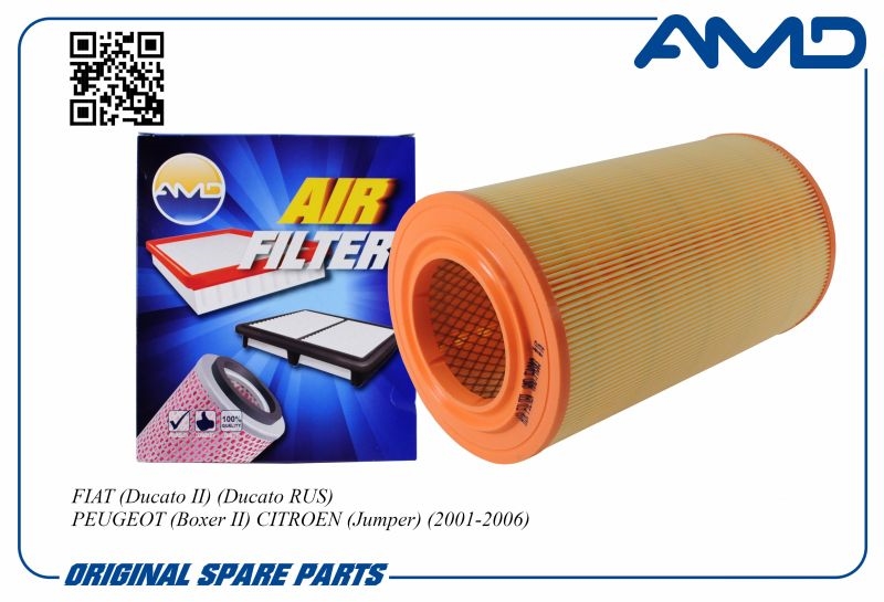 AMD AMDFA383 Фильтр воздушный FIAT Ducato II, Ducato RUS, PEUGEOT Boxer II, CITROEN Jumper, 2001-2006 AMDFA383