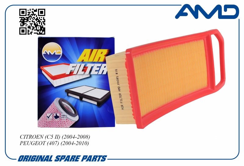 AMD AMDFA385 Фильтр воздушный CITROEN C5 II, 2004-2008, PEUGEOT 407, 2004-2010 AMDFA385
