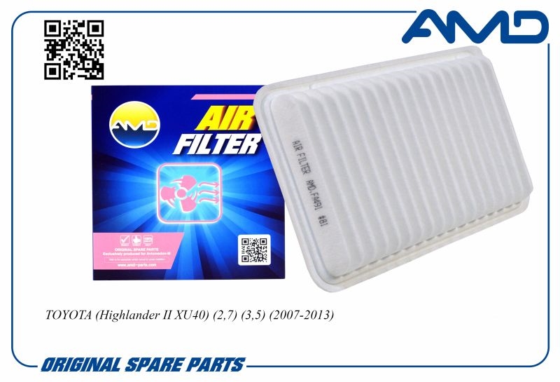 AMD AMDFA491 Фильтр воздушный 17801-20040/AMD.FA491 AMD