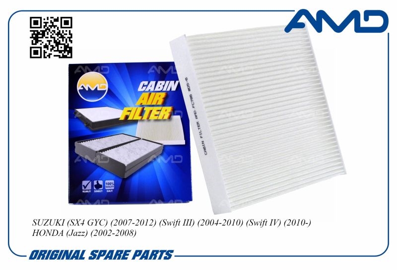 AMD AMDFC786 Фильтр салонный SUZUKI SX4 GYC, 2007-2012, SX4 GYA,GYB,EYA,EYB, 2006-, Венгрия, Swift III, 2004-2010, Swift IV, 2010-, HONDA Jazz, 2002-2008 AMDFC786