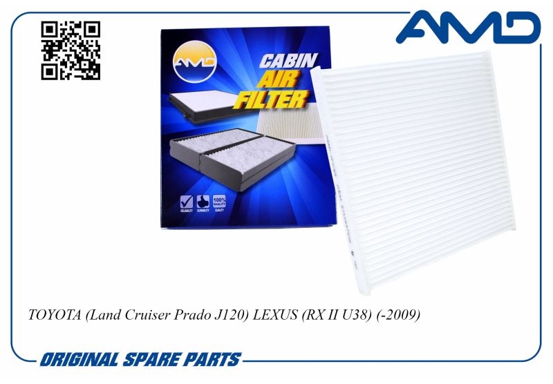 AMD AMDJFC99 Фильтр салонный TOYOTA Land Cruiser Prado J120, LEXUS RX II U38, -2009 AMDJFC99