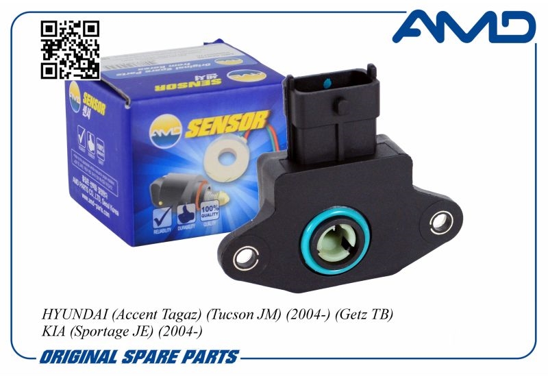 AMD AMDSEN19 Датчик положения дросельной заслонки HYUNDAI Accent Tagaz, Tucson JM, 2004-, Getz TB, KIA Sportage JE, 2004- AMDSEN19