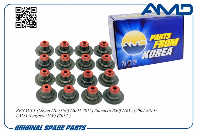 AMD AMDSVS156 Колпачок маслосъемный RENAULT Logan LS 16V 2004-2015 Sandero BS0 16V 2009-2014 L
