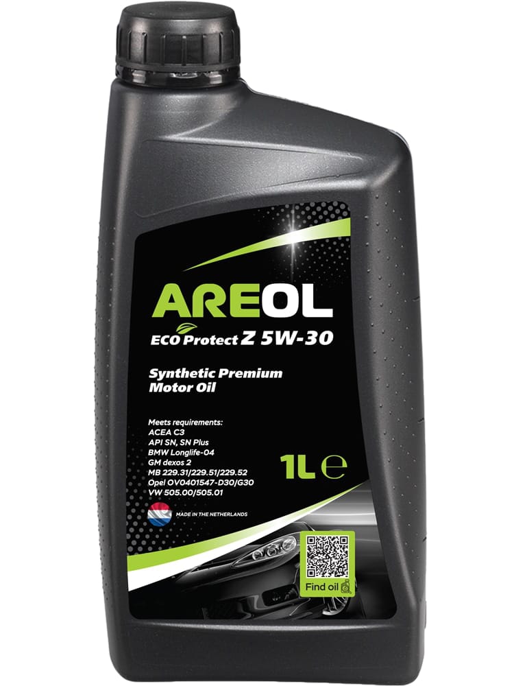 AREOL 5W30AR007 Areol eco protect z 5w30 (1l) масло моторное синт. acea c3,api sn,mb 229.51/229.52,vw 505.00/505.01 купить в Самаре