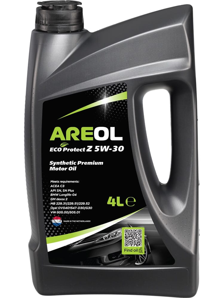 AREOL 5W30AR008 Areol eco protect z 5w30 (4l) масло моторное синт. acea c3,api sn,mb 229.51/229.52,vw 505.00/505.01
