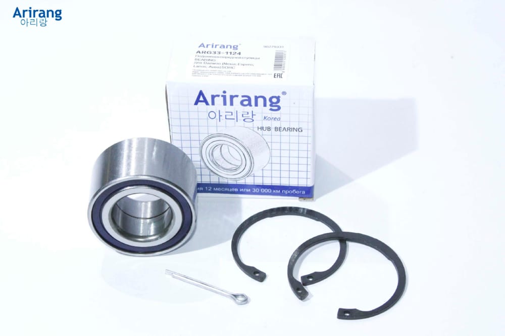 ARIRANG ARG331124 Подшипник передней ступицы Daewoo (Nexia, Espero, Lanos, Aveo) SOHC, Chevrolet (Aveo 05-11)