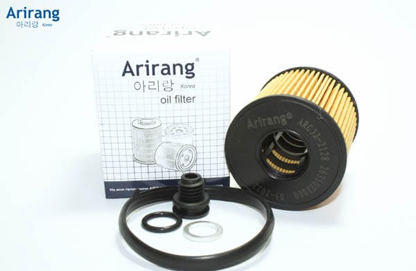 ARIRANG ARG322128 Фильтр масляный (картридж) Hyundai 2.0 (Creta 20-, Elantra 20-, Sonata 20-, Tucson 2.0 20-), Kia 2.0